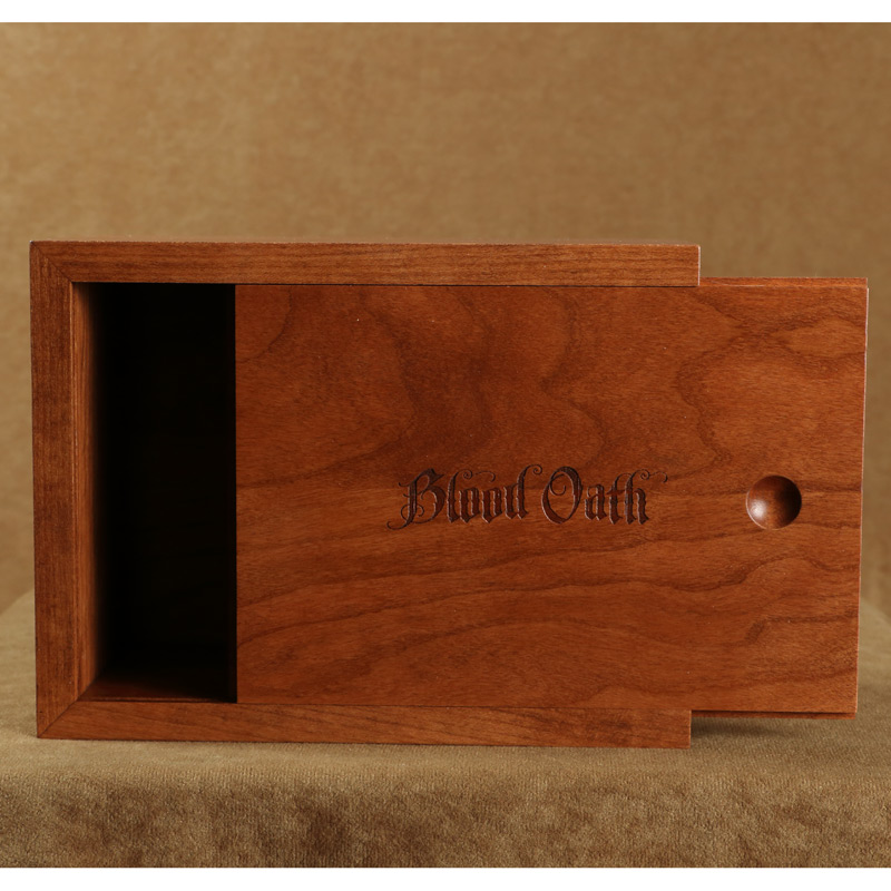 Small hardwood custom wooden boxes for presentation and gifts